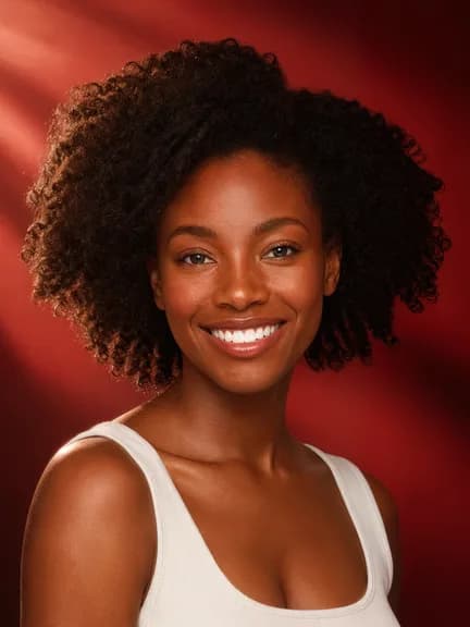 Cheveux crépus volumineux